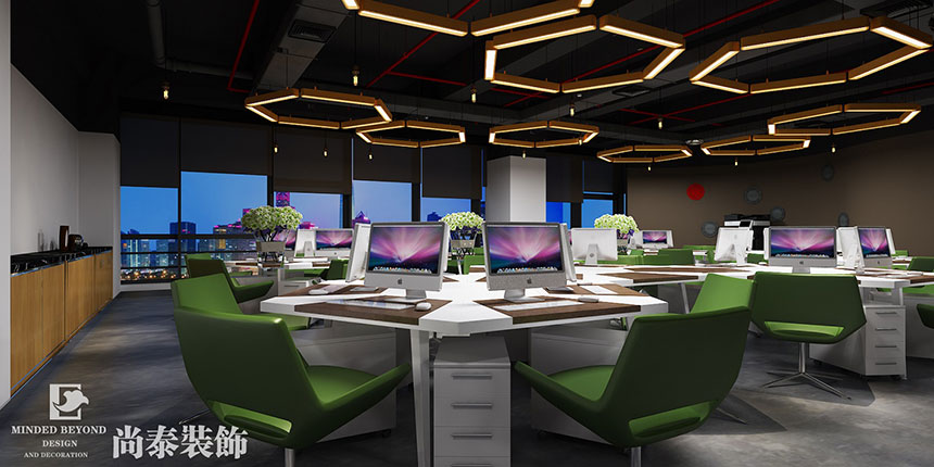 絲路天地 | 750㎡陽(yáng)光科創(chuàng)寫(xiě)字樓辦公室裝修工程實(shí)景